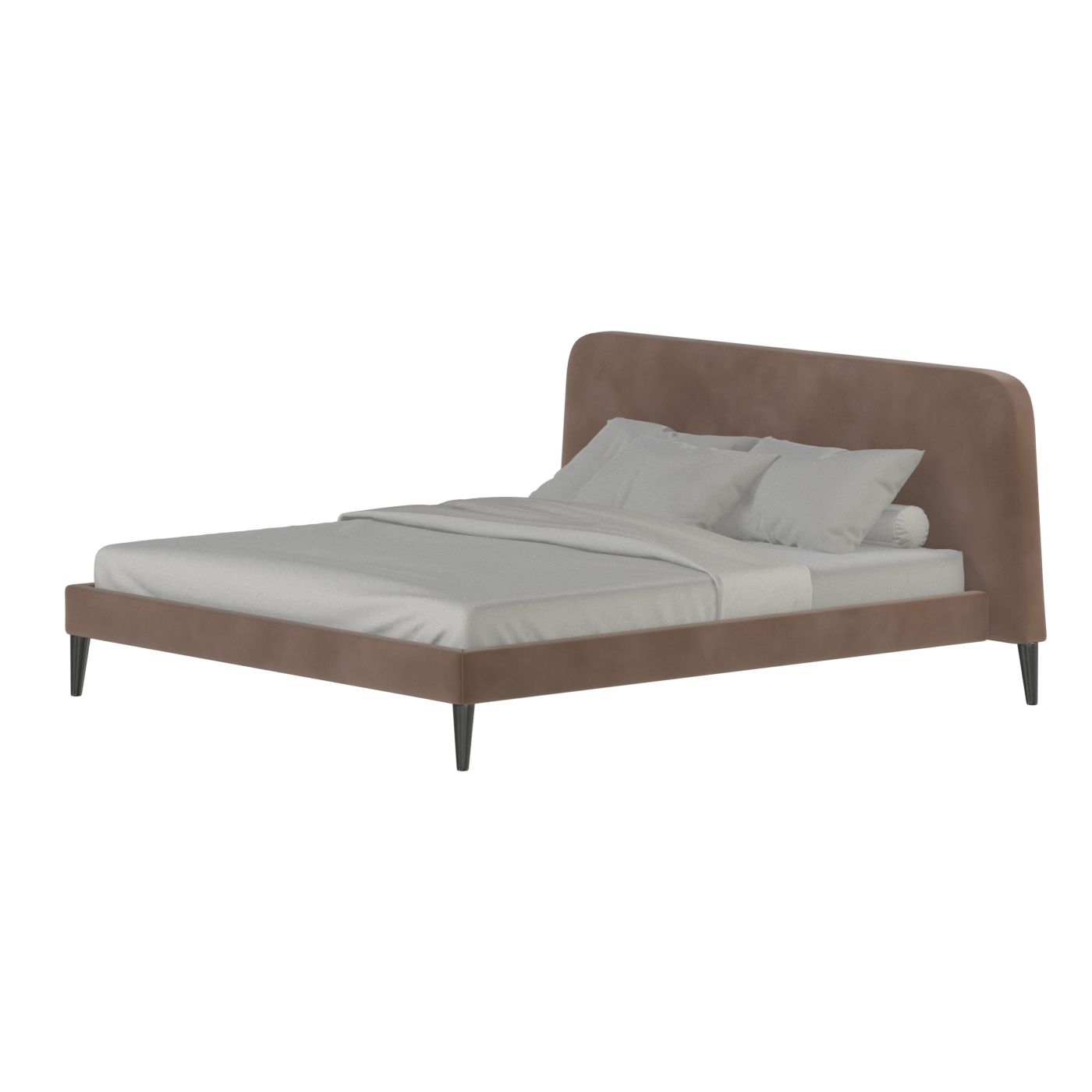 Lit double Selma avec capitonnage vertical profond