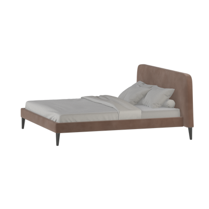 Lit double Selma avec capitonnage vertical profond