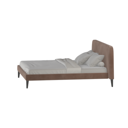 Lit double Selma avec capitonnage vertical profond