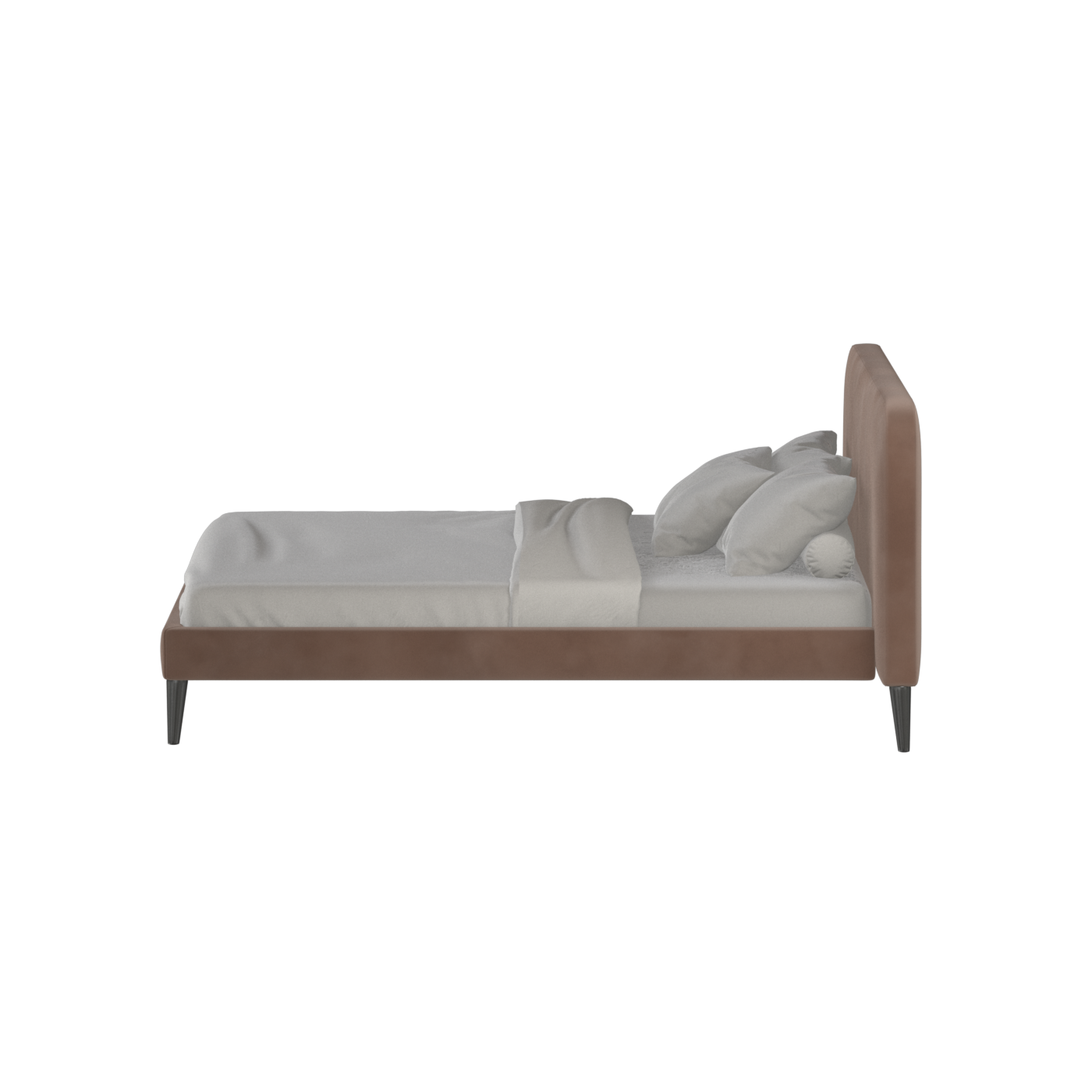 Lit double Selma avec capitonnage vertical profond