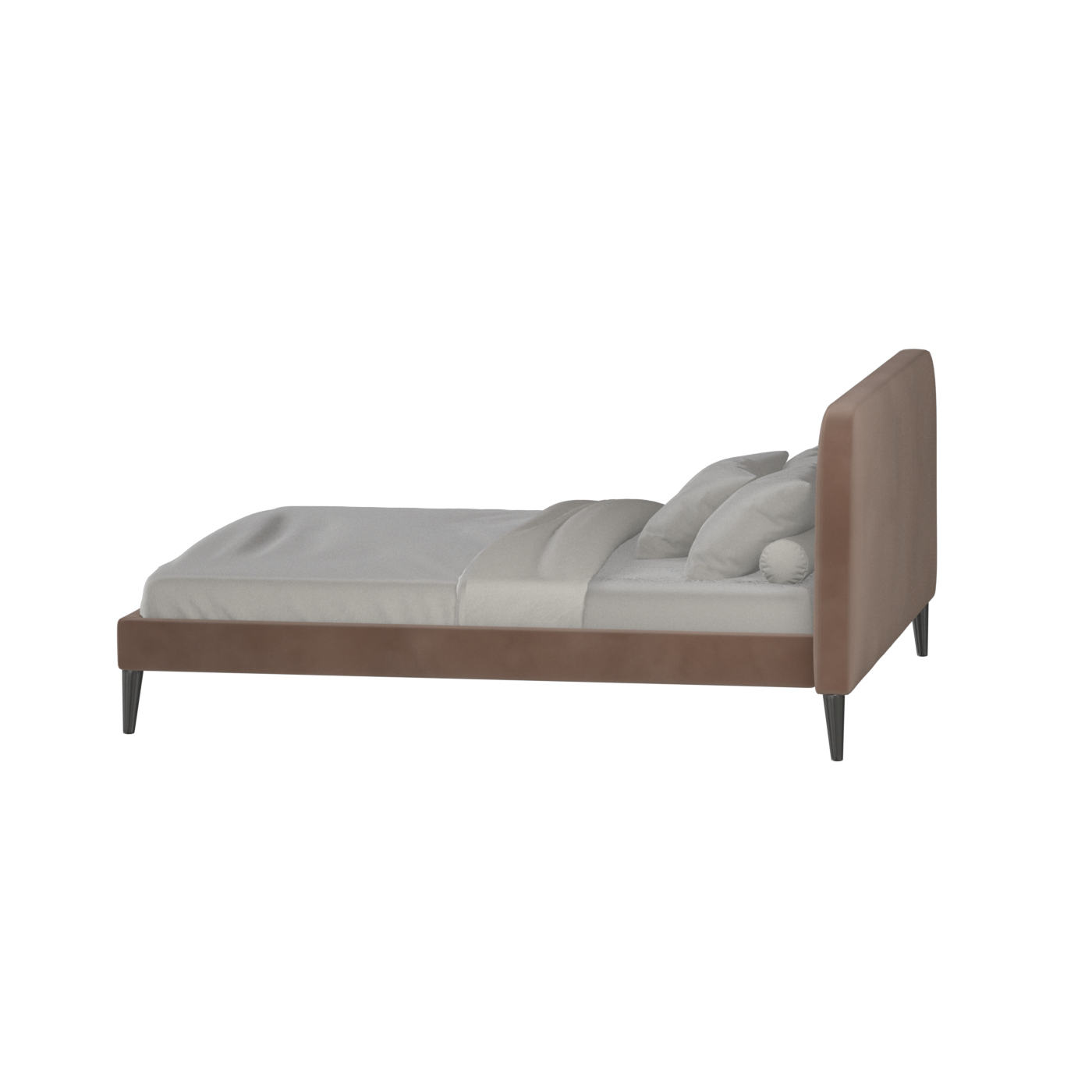 Lit double Selma avec capitonnage vertical profond
