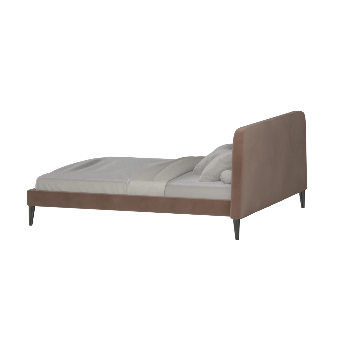 Lit double Selma avec capitonnage vertical profond