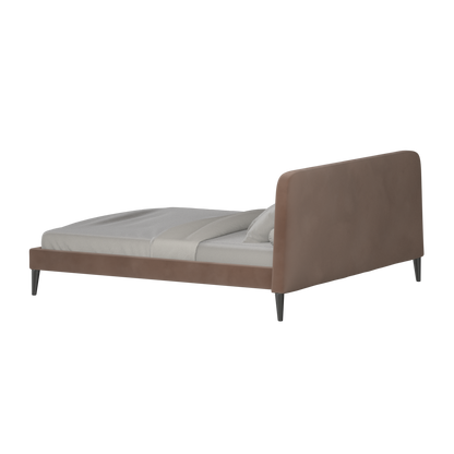 Lit double Selma avec capitonnage vertical profond