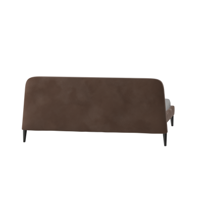 Lit double Selma avec capitonnage vertical profond
