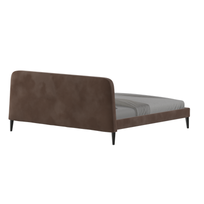 Lit double Selma avec capitonnage vertical profond