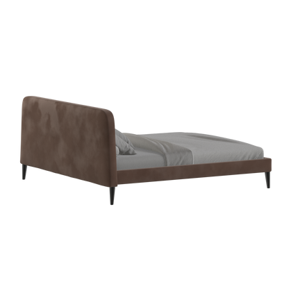 Lit double Selma avec capitonnage vertical profond