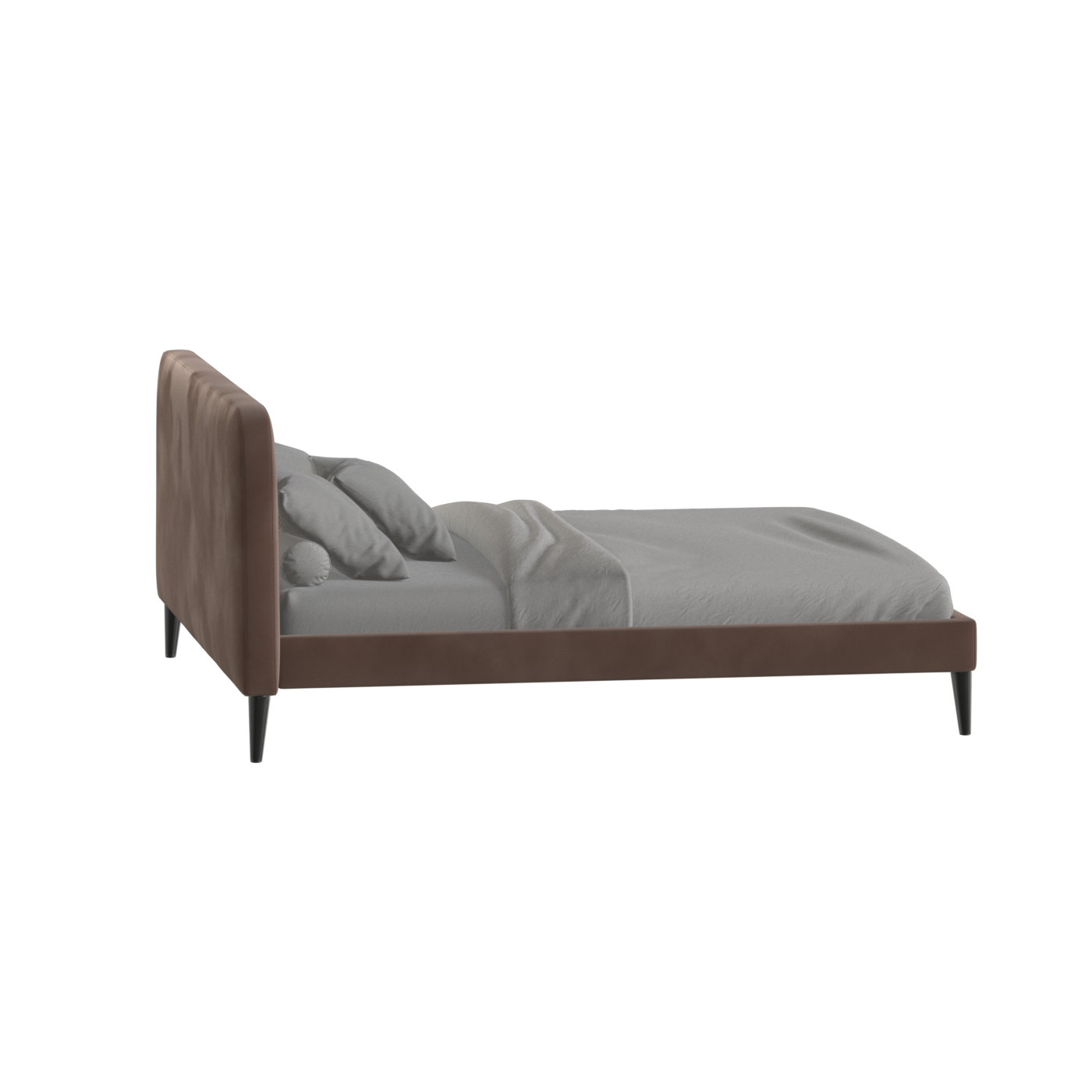 Lit double Selma avec capitonnage vertical profond