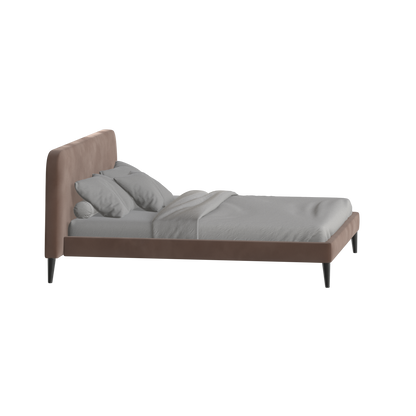 Lit double Selma avec capitonnage vertical profond
