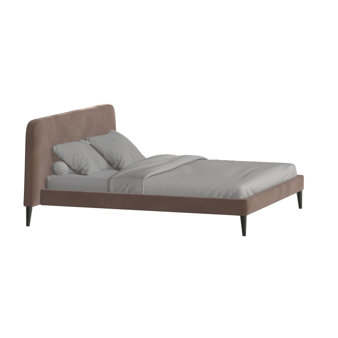 Lit double Selma avec capitonnage vertical profond