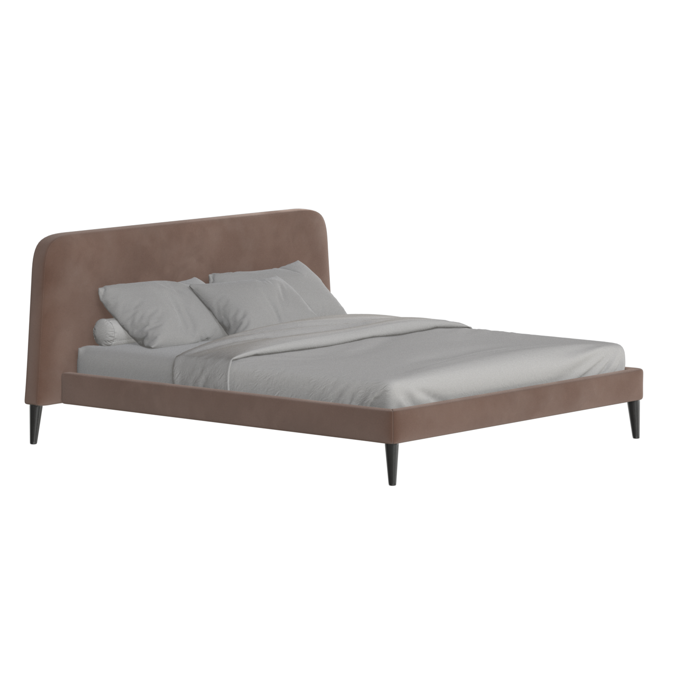 Lit double Selma avec capitonnage vertical profond