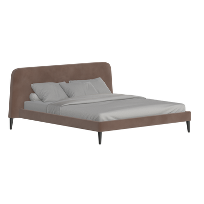 Lit double Selma avec capitonnage vertical profond