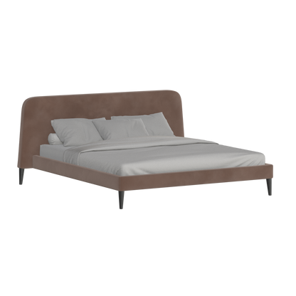 Lit double Selma avec capitonnage vertical profond
