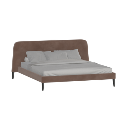 Lit double Selma avec capitonnage vertical profond