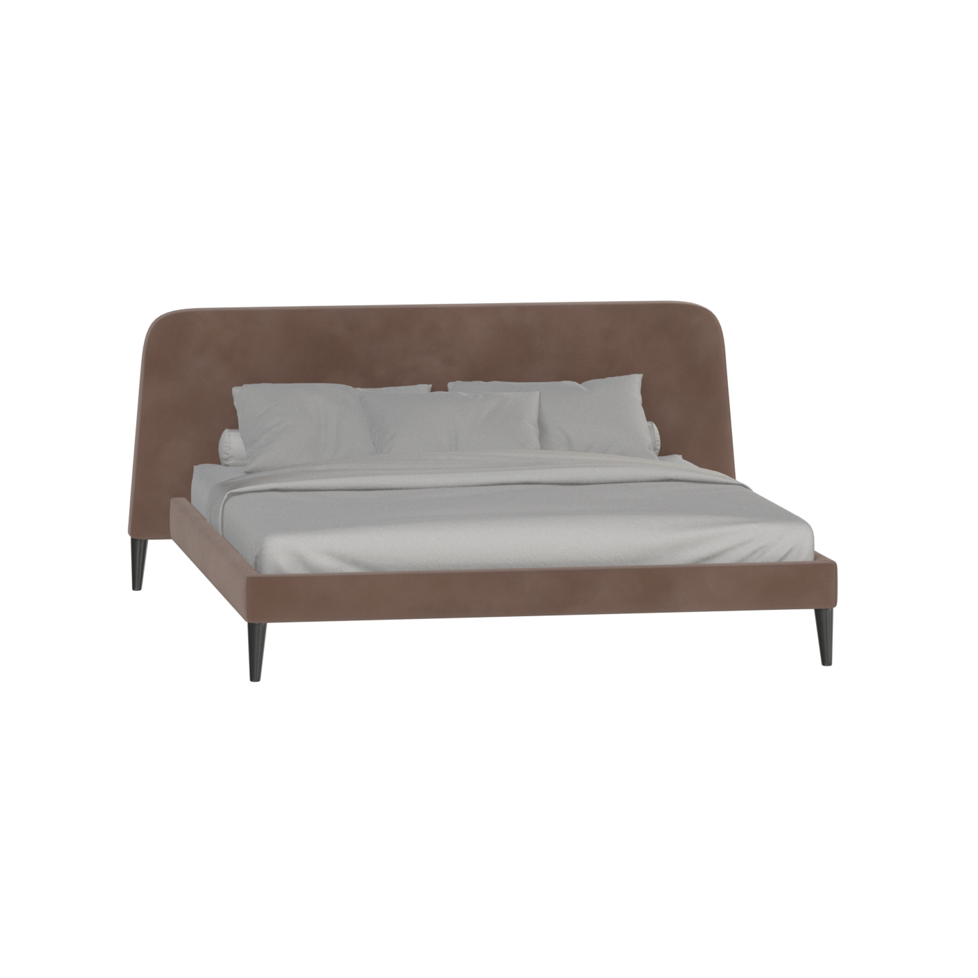 Lit double Selma avec capitonnage vertical profond