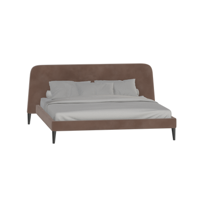 Lit double Selma avec capitonnage vertical profond