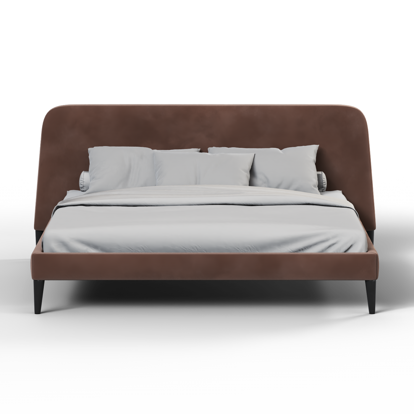 Lit double Selma avec capitonnage vertical profond