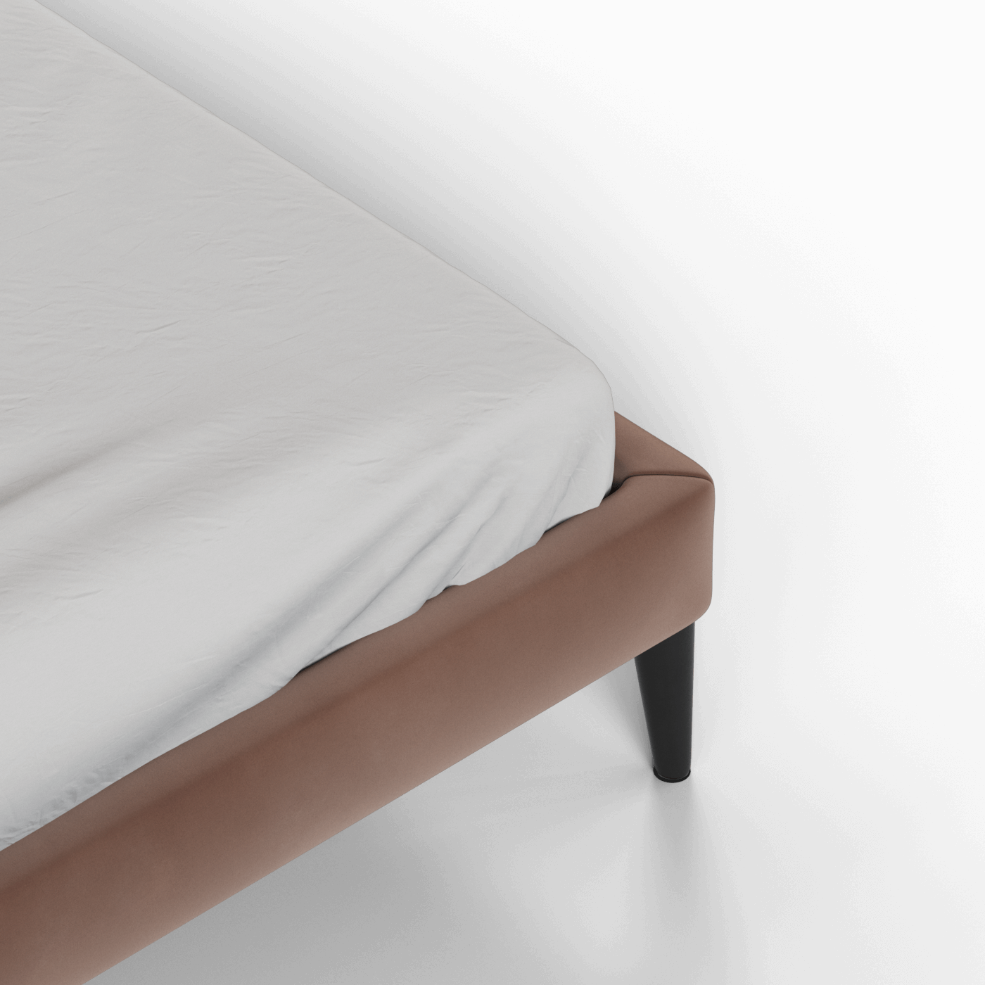 Lit double Selma avec capitonnage vertical profond