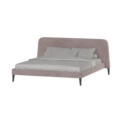 Lit double Selma avec capitonnage vertical profond