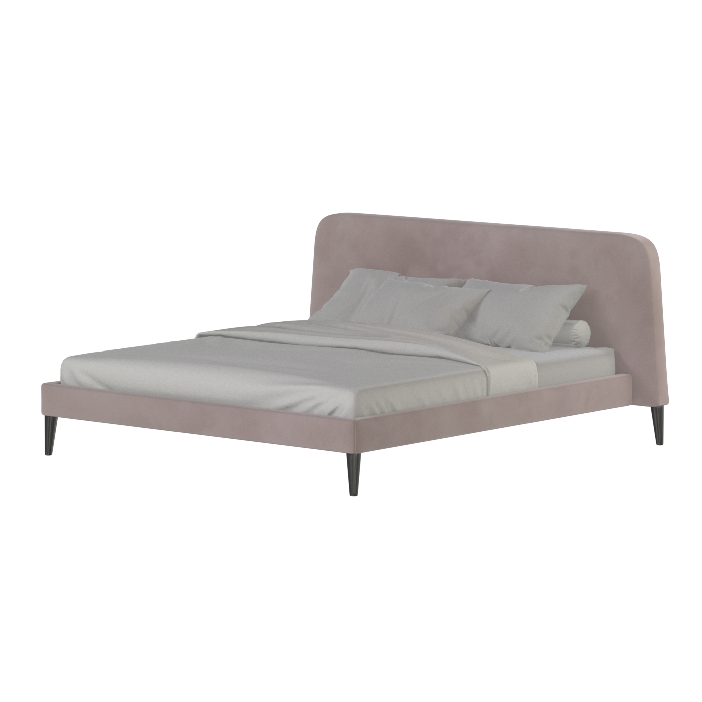 Lit double Selma avec capitonnage vertical profond