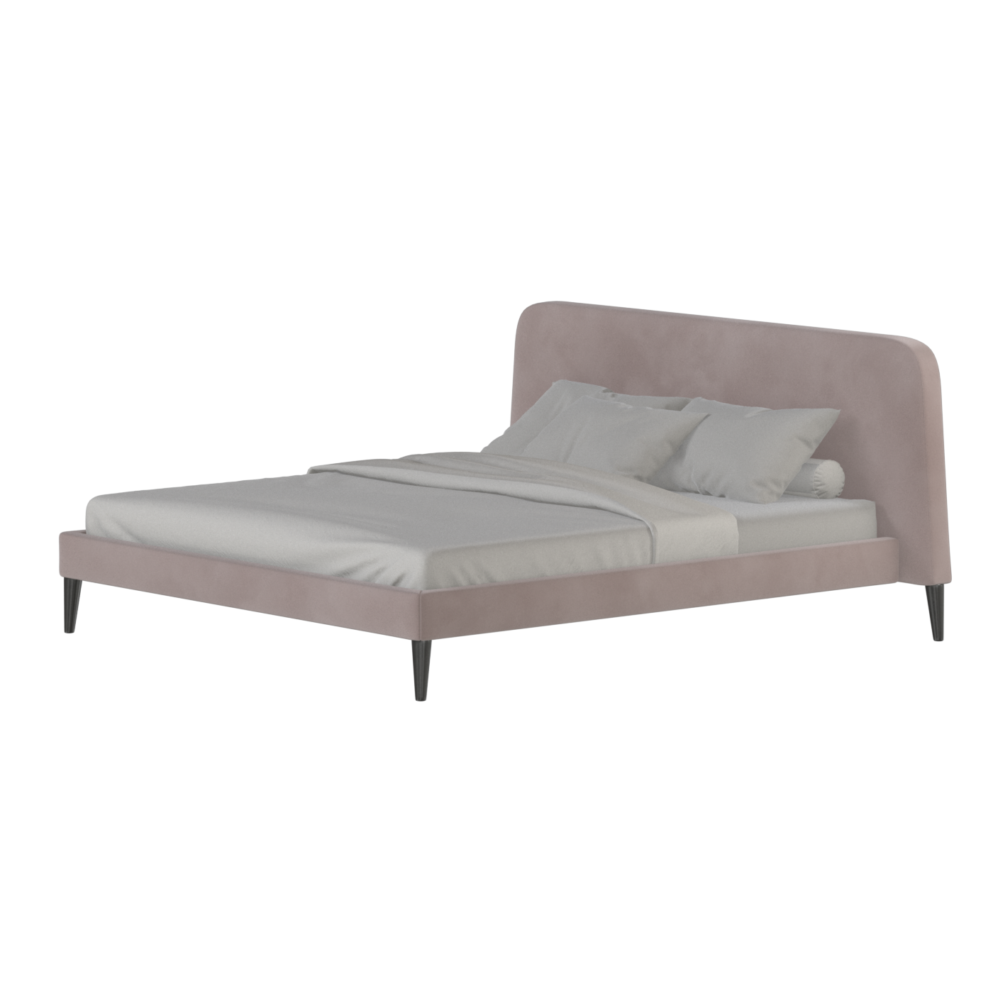 Lit double Selma avec capitonnage vertical profond