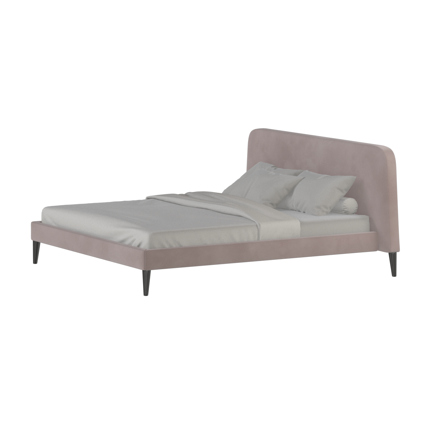 Lit double Selma avec capitonnage vertical profond