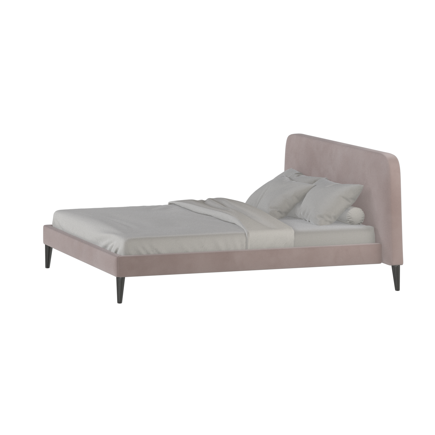 Lit double Selma avec capitonnage vertical profond