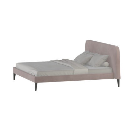 Lit double Selma avec capitonnage vertical profond