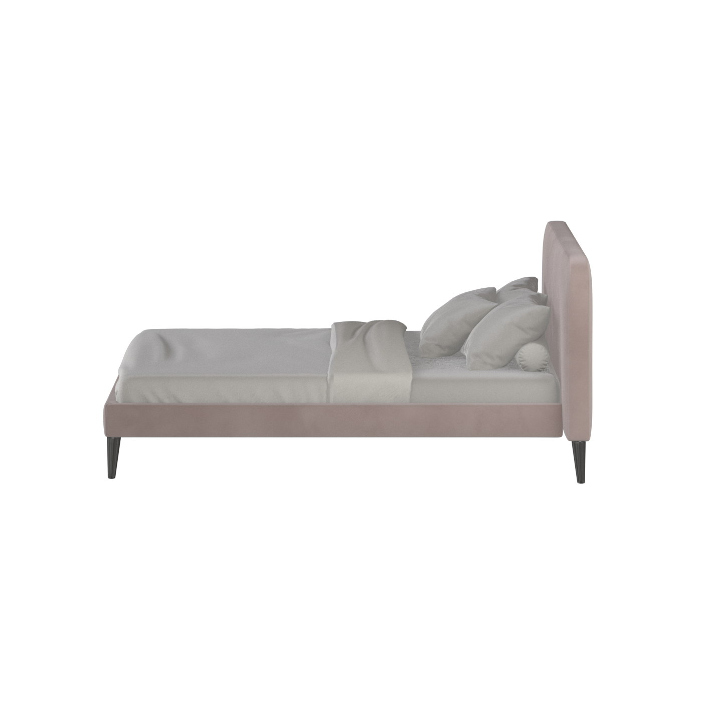 Lit double Selma avec capitonnage vertical profond