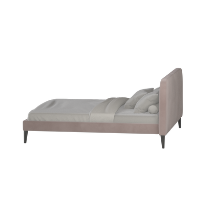 Lit double Selma avec capitonnage vertical profond