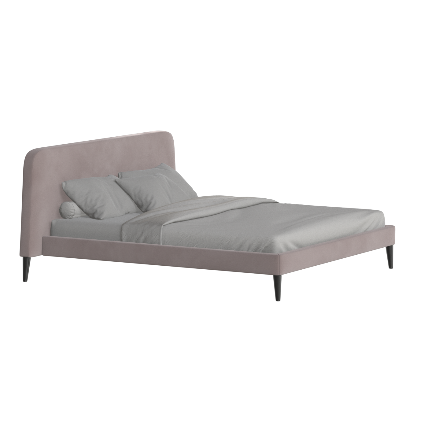 Lit double Selma avec capitonnage vertical profond