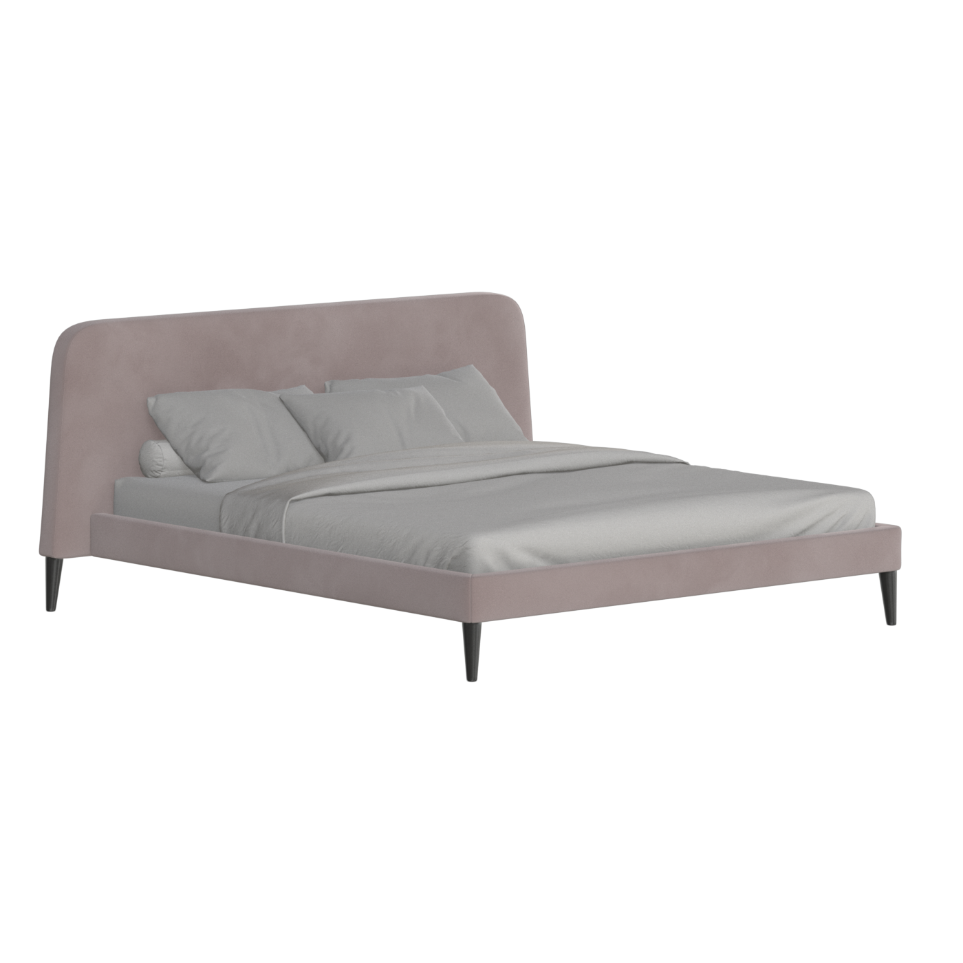 Lit double Selma avec capitonnage vertical profond