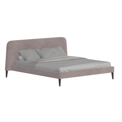 Lit double Selma avec capitonnage vertical profond