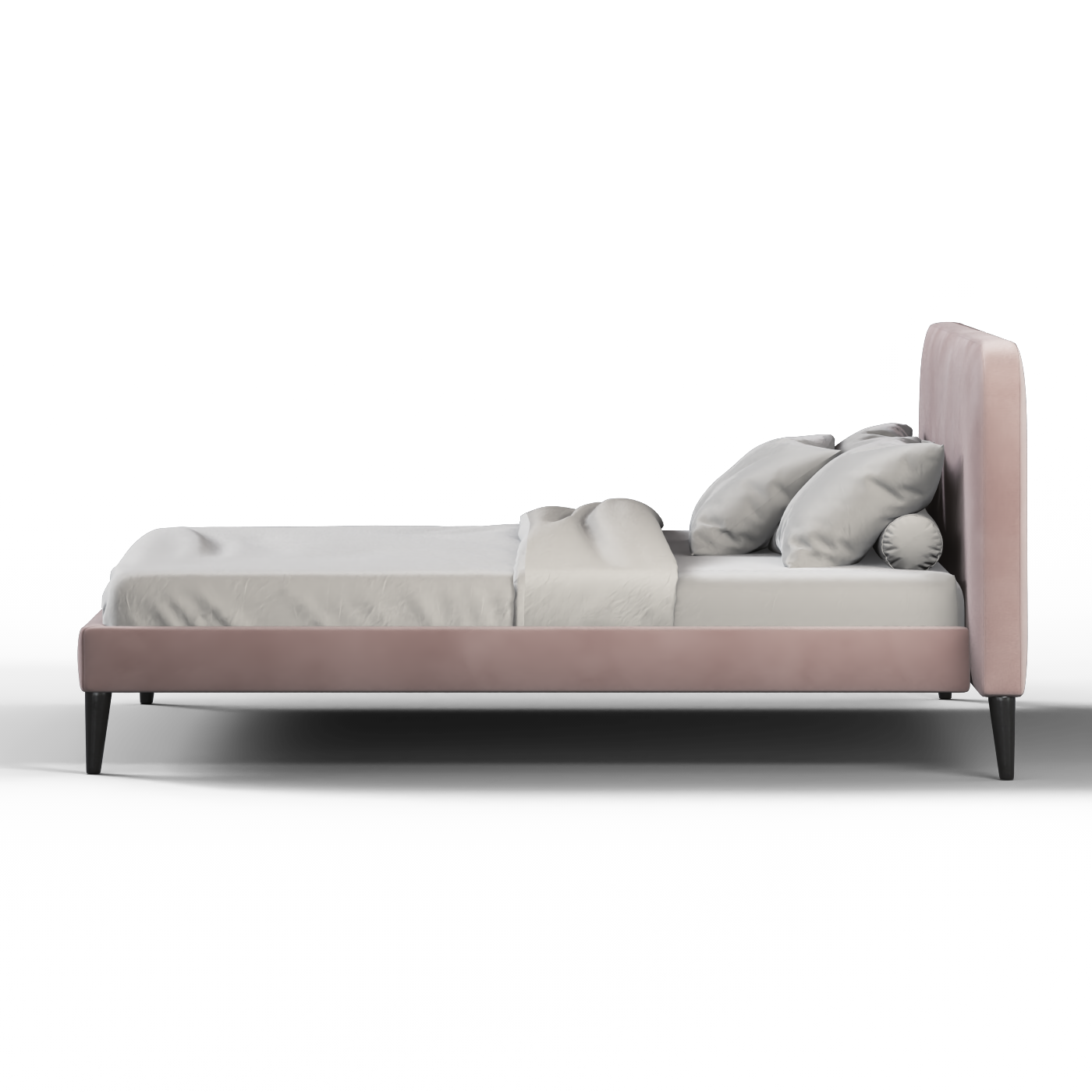 Lit double Selma avec capitonnage vertical profond