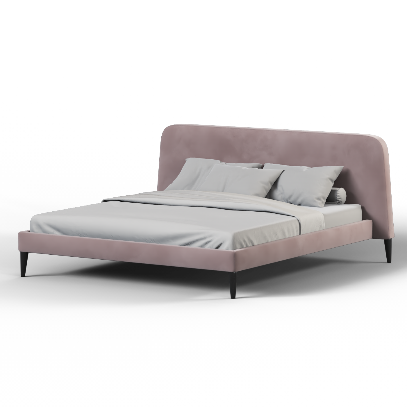 Lit double Selma avec capitonnage vertical profond