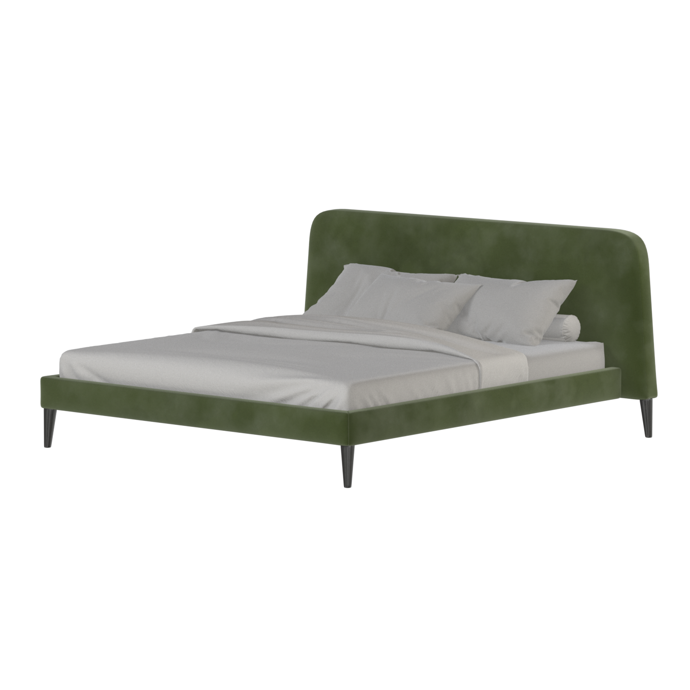 Selma Double Bed with Deep Vertical Tufting