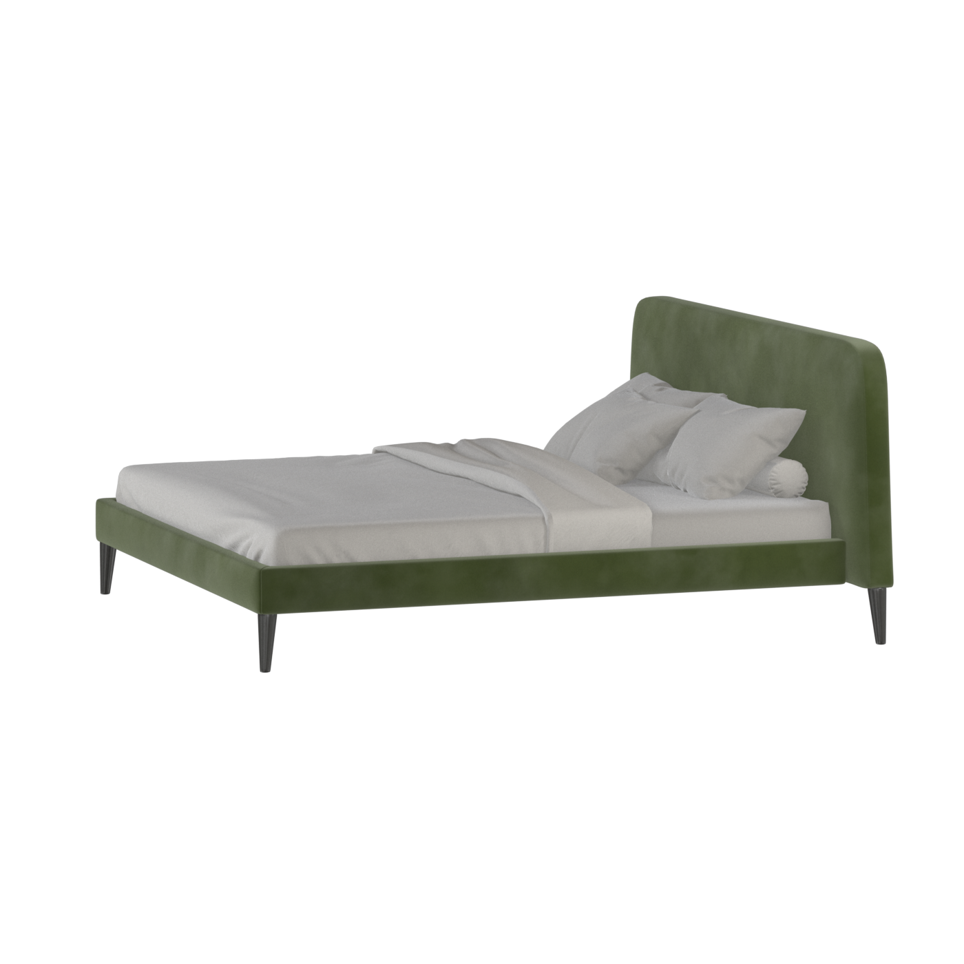 Selma Double Bed with Deep Vertical Tufting