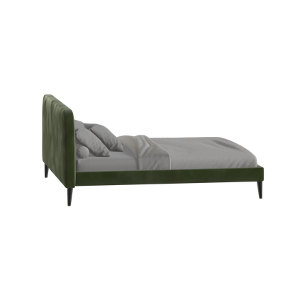 Selma Double Bed with Deep Vertical Tufting