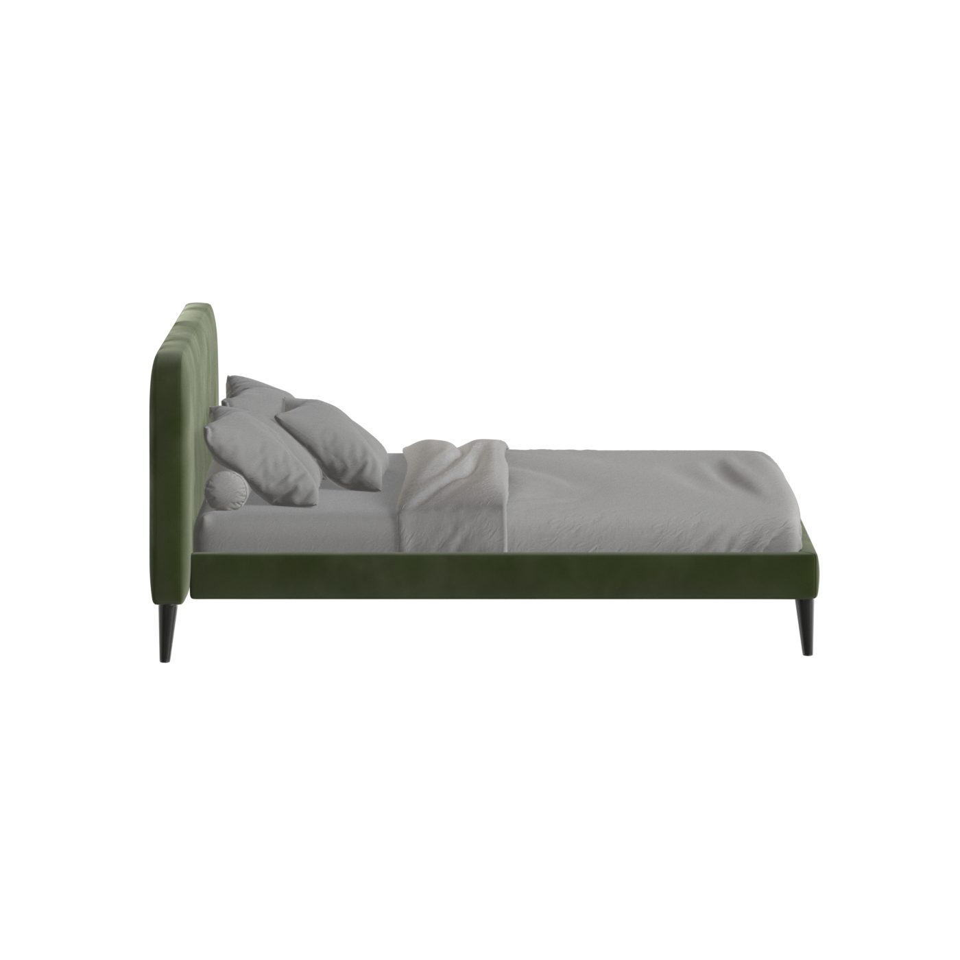 Selma Double Bed with Deep Vertical Tufting
