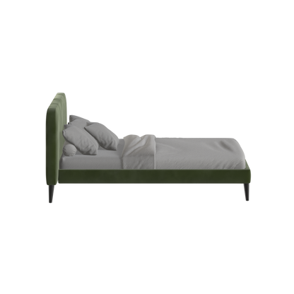 Selma Double Bed with Deep Vertical Tufting