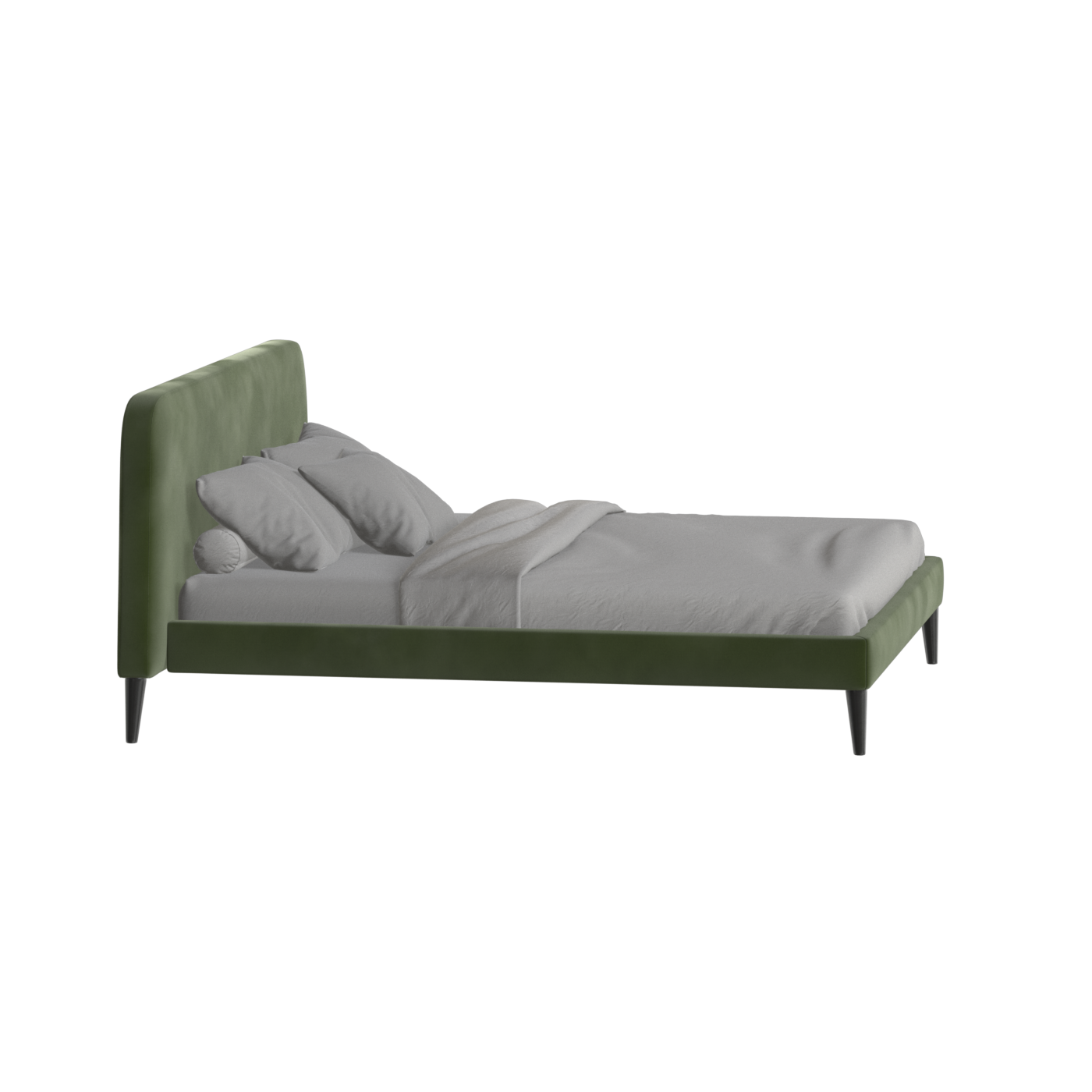 Selma Double Bed with Deep Vertical Tufting