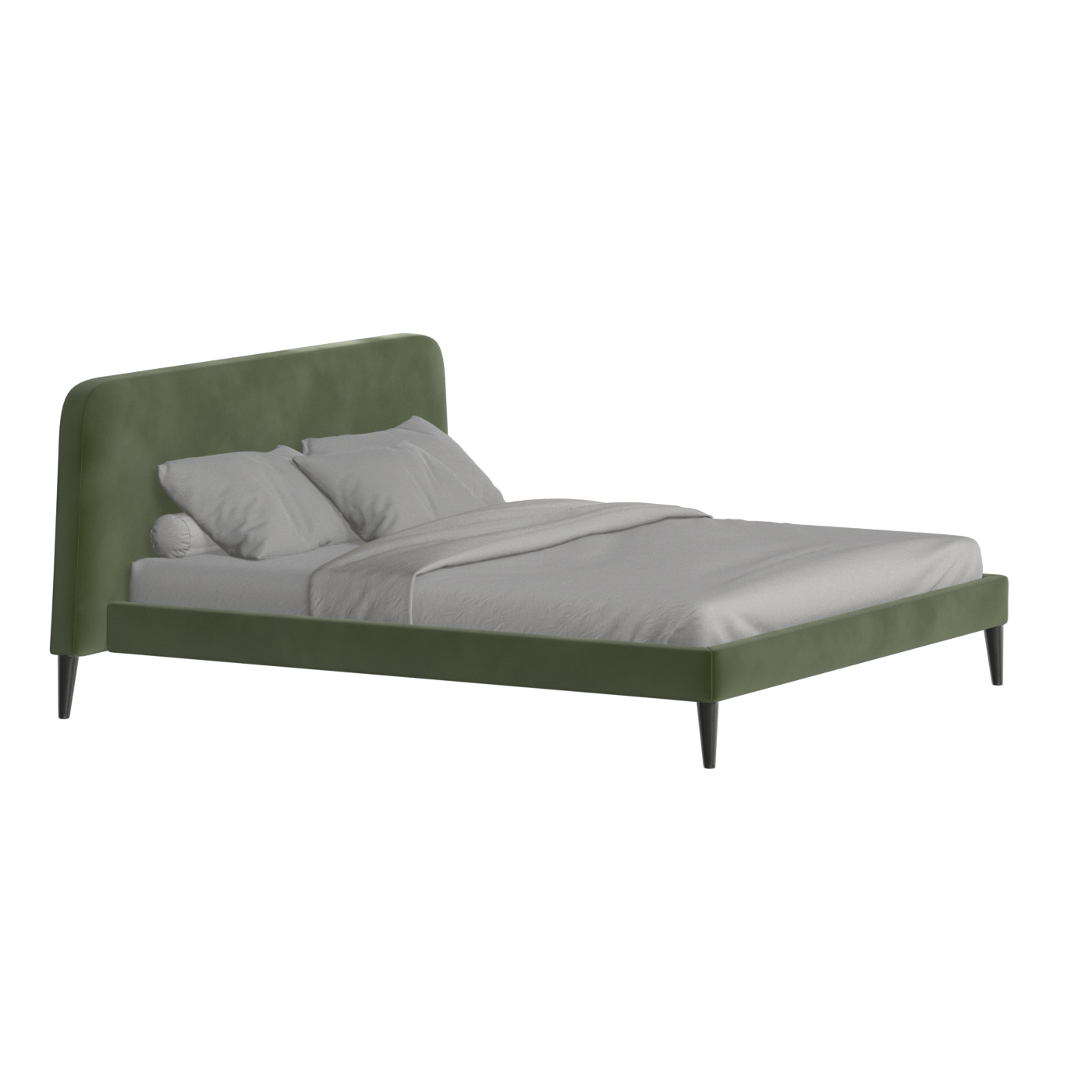 Selma Double Bed with Deep Vertical Tufting