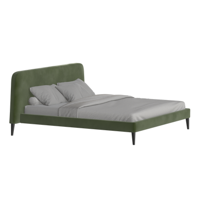 Selma Double Bed with Deep Vertical Tufting