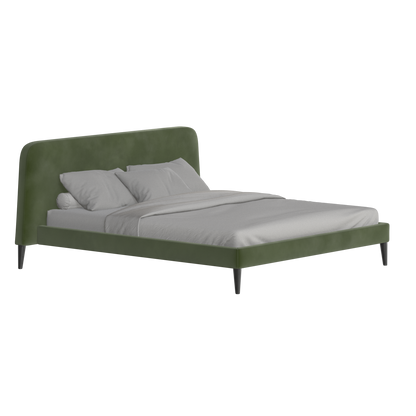 Selma Double Bed with Deep Vertical Tufting