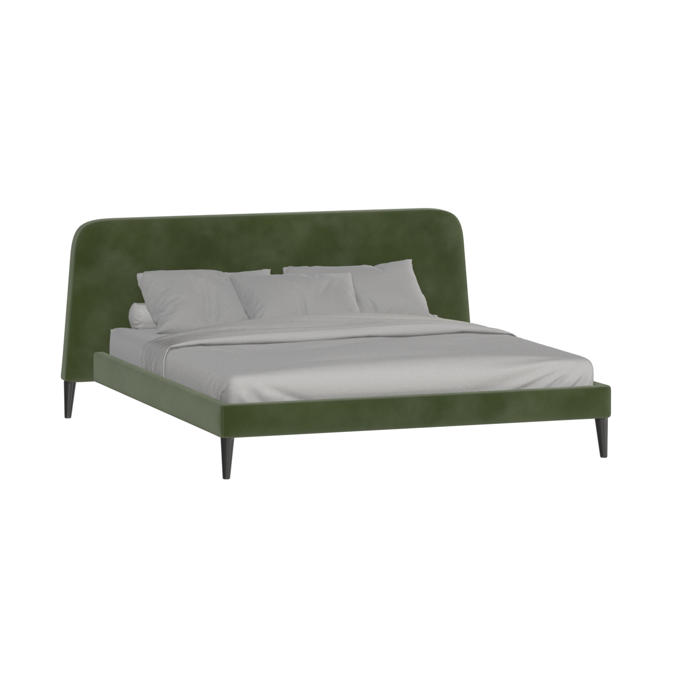 Selma Double Bed with Deep Vertical Tufting