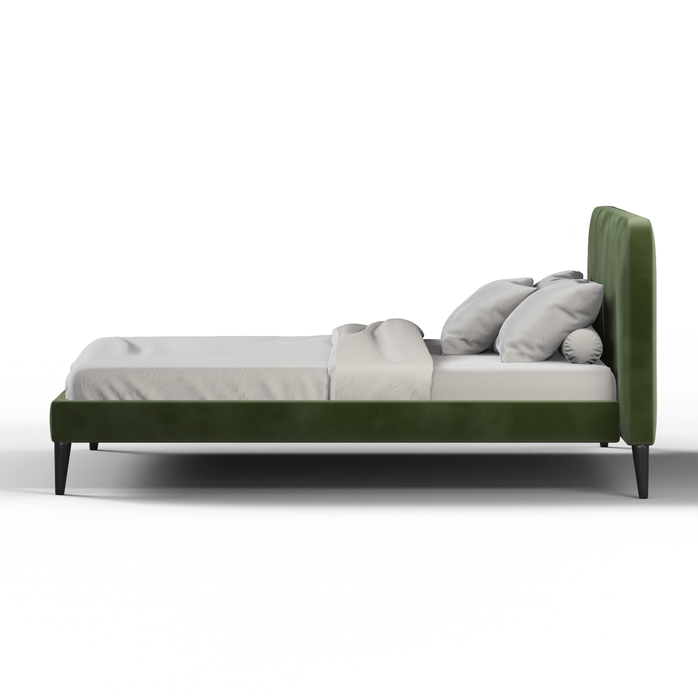 Selma Double Bed with Deep Vertical Tufting