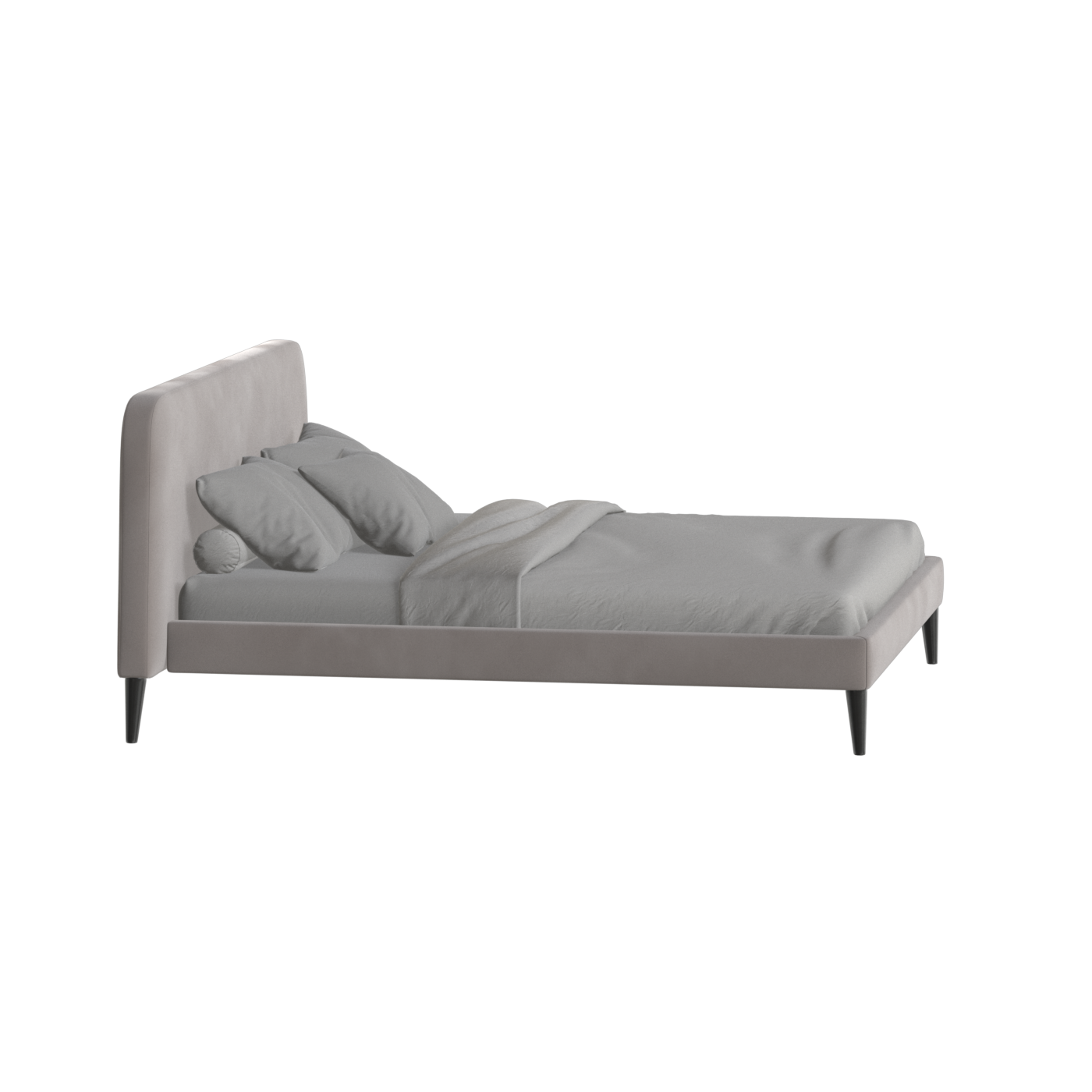 Selma Double Bed with Deep Vertical Tufting