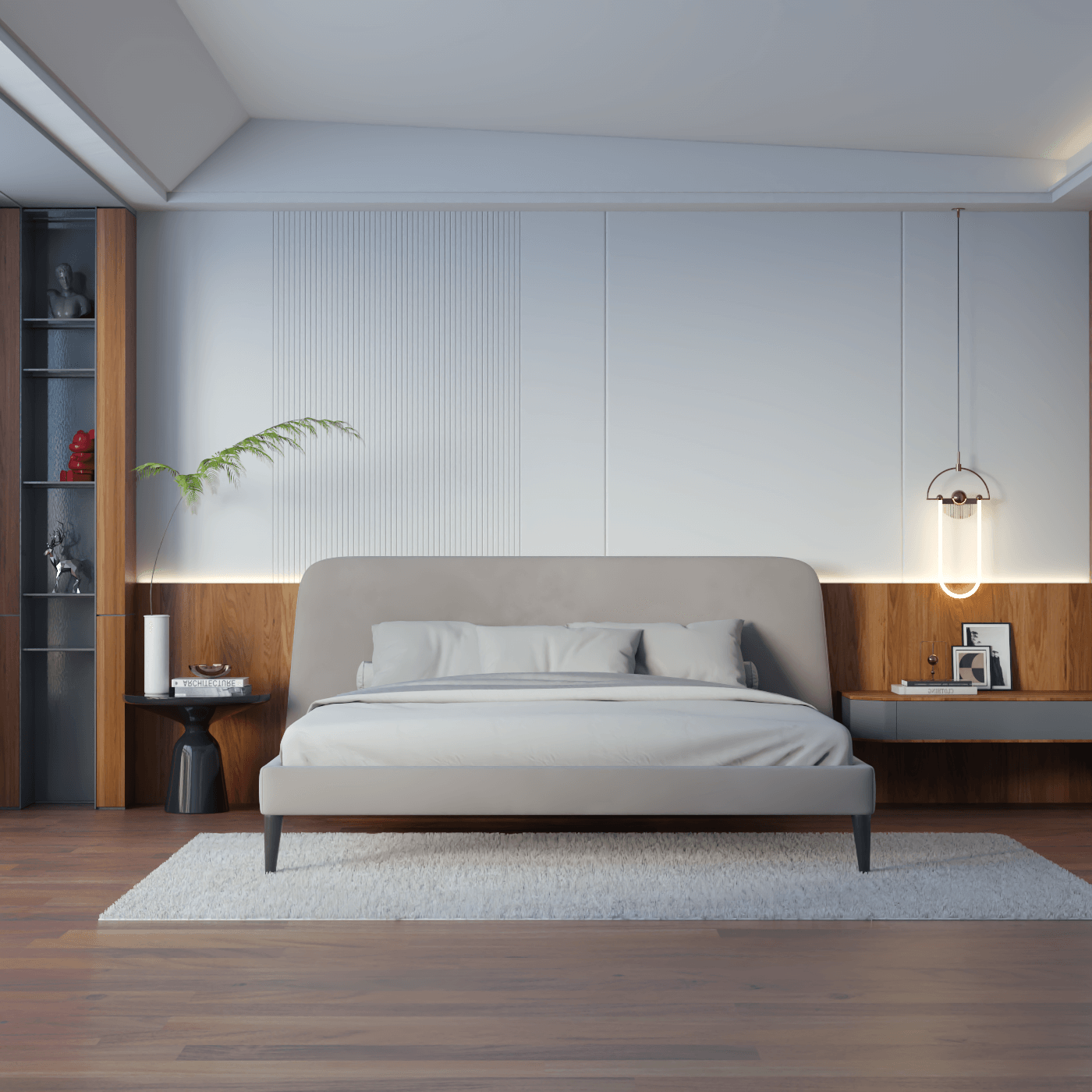 Selma Double Bed with Deep Vertical Tufting