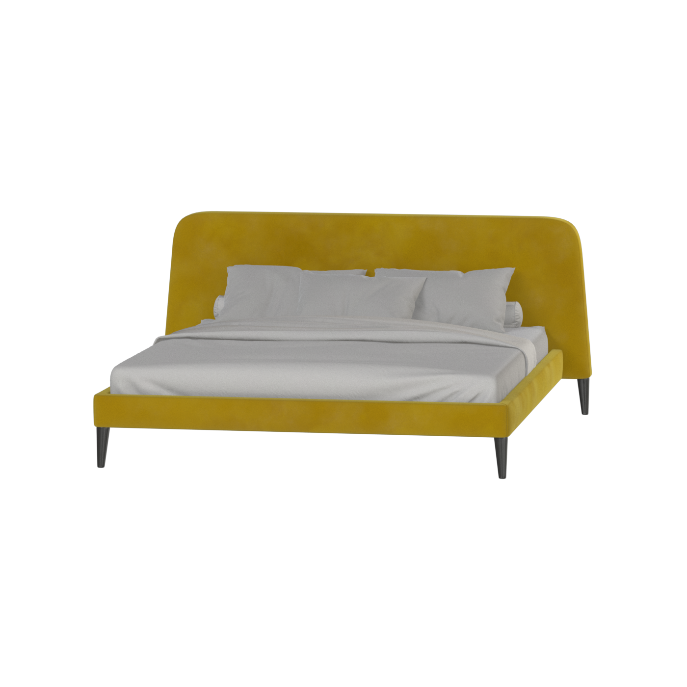 Selma Double Bed with Deep Vertical Tufting