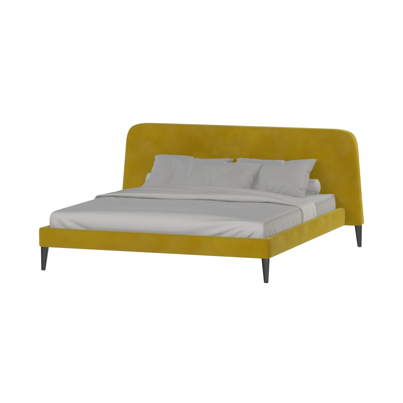 Selma Double Bed with Deep Vertical Tufting