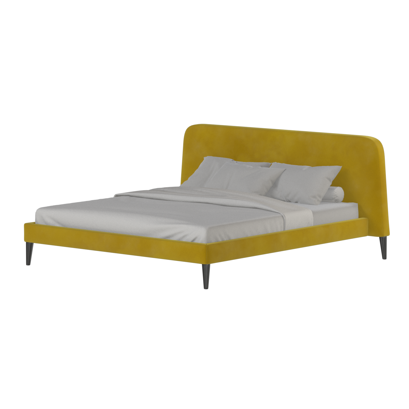 Selma Double Bed with Deep Vertical Tufting